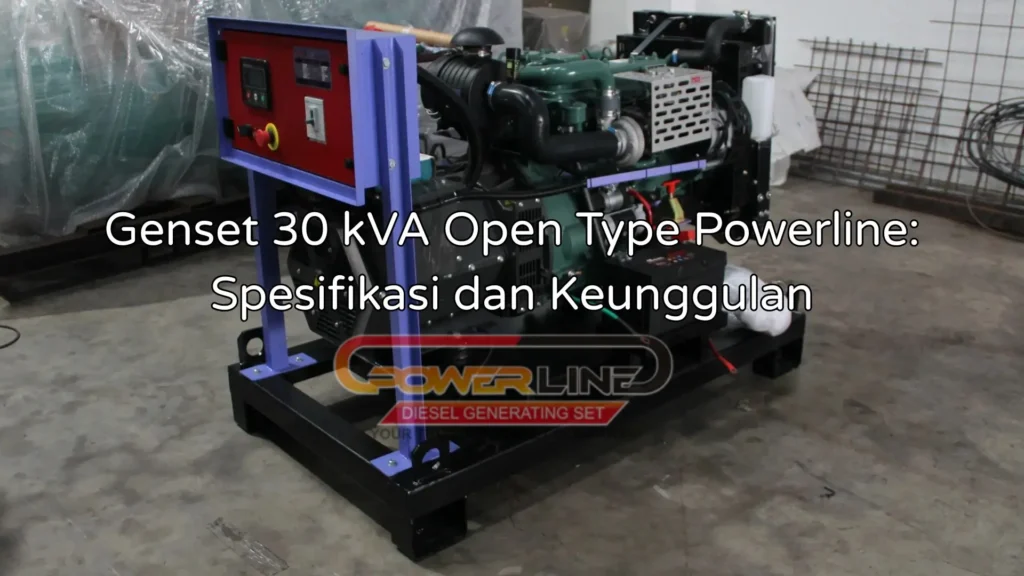 Genset 30 kVA Open Type Powerline