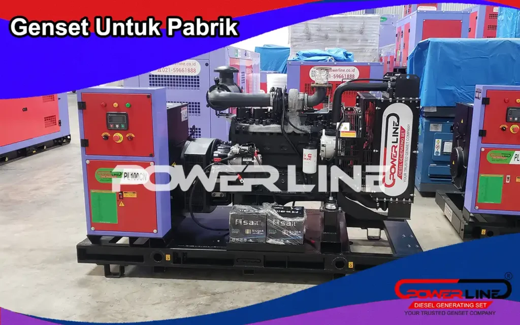genset untuk pabrik powerline
