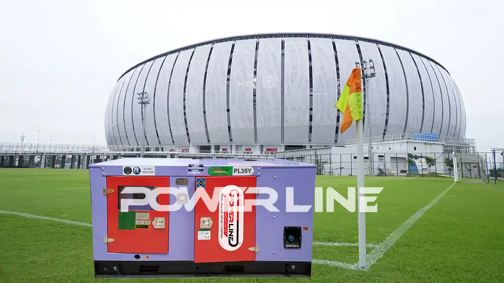 genset untuk stadion powerline