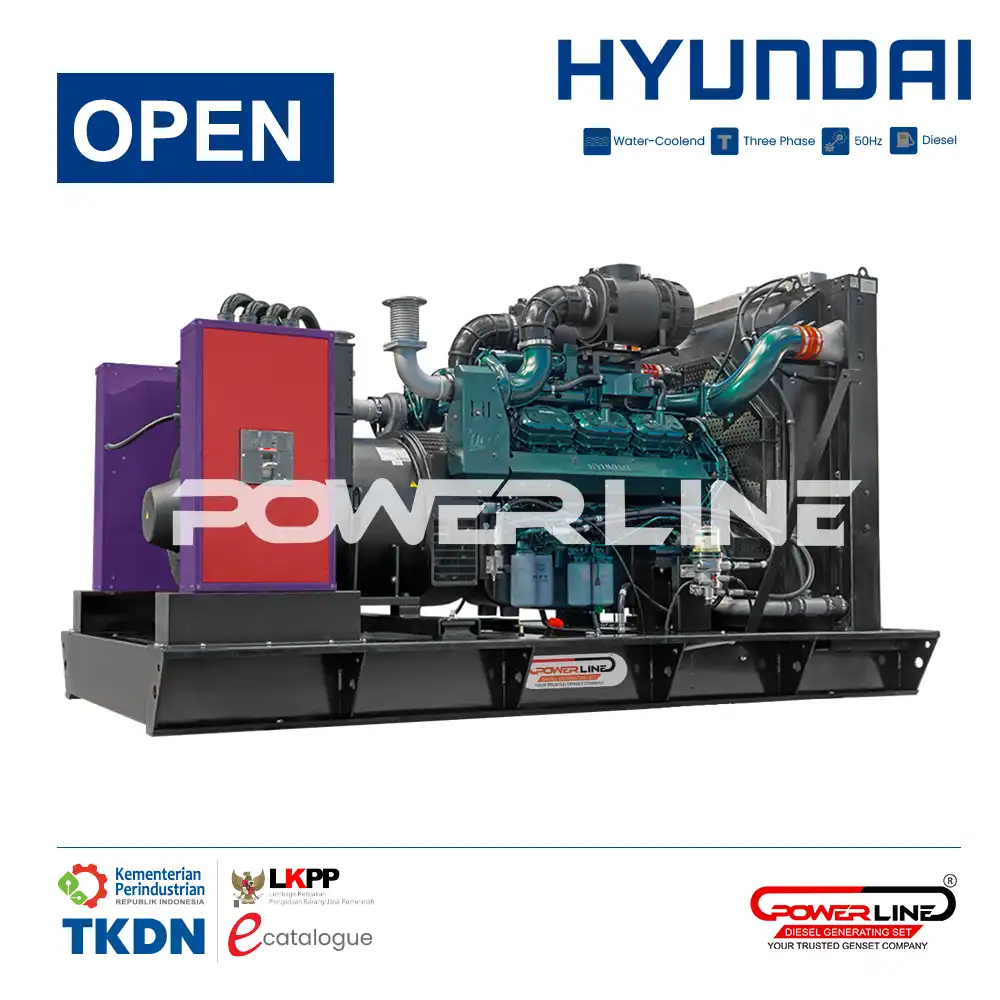 genset hyundai open powerline