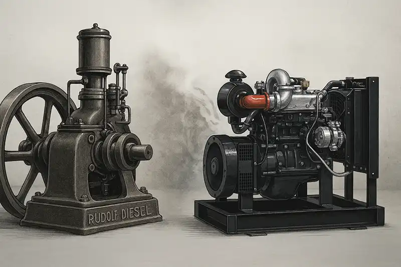 mesin diesel kuno dan mesin diesel moderen
